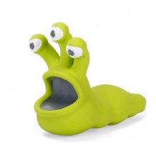 綠色三眼毛毛蟲咇咇玩具